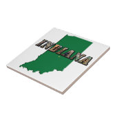 Indiana State Map Bildtext Fliese (Seite)