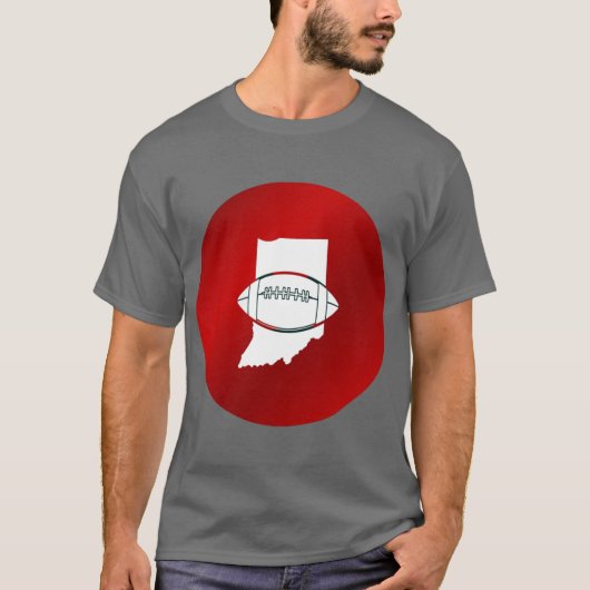 Indiana State Pride Design T-Shirt (Vorderseite)
