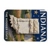 Indiana State Pride Kalkstein-Erbe Magnet (Horizontal)