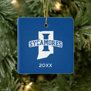 Indiana State University Feiertag Keramikornament