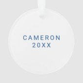 Indiana State University Feiertag Ornament (Rückseite)