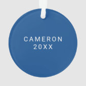 Indiana State University Feiertag Ornament (Rückseite)