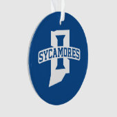 Indiana State University Feiertag Ornament (Vorderseite)