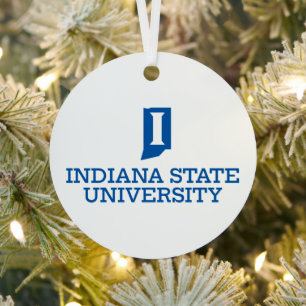 Indiana State University Feiertag Ornament Aus Metall