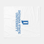 Indiana State University Fleecedecke (Vorderseite (Horizontal))