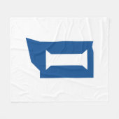 Indiana State University Fleecedecke (Vorderseite (Horizontal))