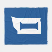 Indiana State University Fleecedecke (Vorderseite (Horizontal))