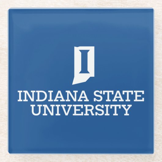 Indiana State University Glasuntersetzer (Vorderseite)