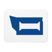 Indiana State University Magnet (Horizontal)