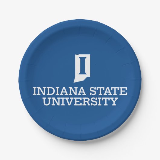 Indiana State University Pappteller (Vorderseite)