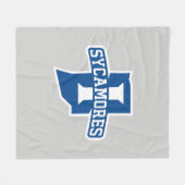 Indiana State University Sycamores Fleecedecke (Vorderseite (Horizontal))