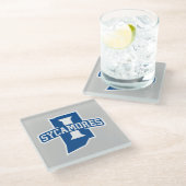 Indiana State University Sycamores Glasuntersetzer (Schrägansicht)