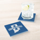 Indiana State University Sycamores Glasuntersetzer (Schrägansicht)