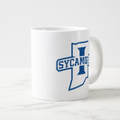 Indiana State University Sycamores Jumbo-Tasse (Vorderseite Rechts)