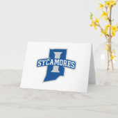 Indiana State University Sycamores Karte (Gelbe Blume)