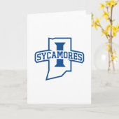 Indiana State University Sycamores Karte (Gelbe Blume)
