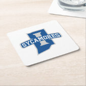 Indiana State University Sycamores Rechteckiger Pappuntersetzer (angewinkelt)