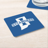 Indiana State University Sycamores Rechteckiger Pappuntersetzer (angewinkelt)