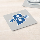 Indiana State University Sycamores Rechteckiger Pappuntersetzer (angewinkelt)