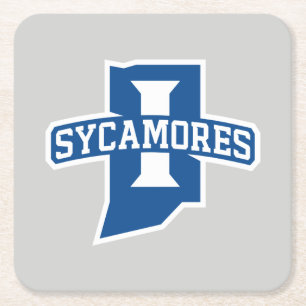 Indiana State University Sycamores Rechteckiger Pappuntersetzer