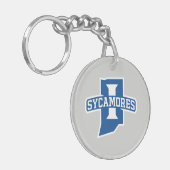 Indiana State University Sycamores Schlüsselanhänger (Vorderseite links)