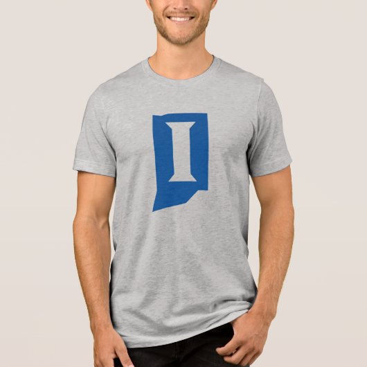 Indiana State University Tri-Blend Shirt (Vorderseite)