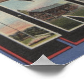 Indiana (Süd) - Große Briefmarkenszenen Poster (Ecke)