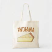 Indiana Sugar Cream Farm Pie Slice Feinschmecker D Tragetasche (Vorne)
