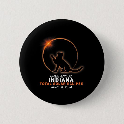 Indiana Total Solar Eclipse 2024 1 Button (Vorderseite)