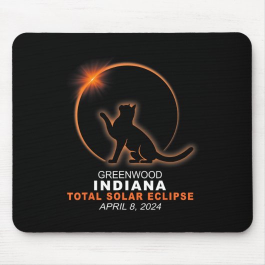 Indiana Total Solar Eclipse 2024 1 Mousepad (Vorne)