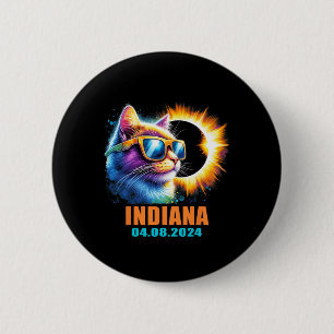 Indiana Total Solar Eclipse 2024 Cat Solar Eclipse Button