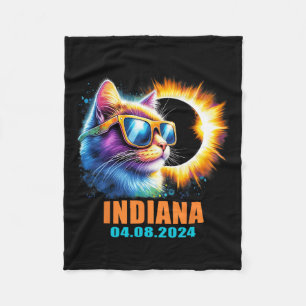 Indiana Total Solar Eclipse 2024 Cat Solar Eclipse Fleecedecke