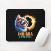 Indiana Total Solar Eclipse 2024 Cat Solar Eclipse Mousepad (Mit Mouse)