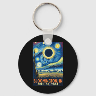 Indiana Total Solar Eclipse 2024 Starry Night Schlüsselanhänger