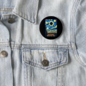 Indiana Total Solar Eclipse 2024 Starry Night Van Button (Beispiel)