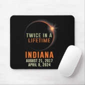 Indiana Total Solar Eclipse zweimal im Leben 20 Mousepad (Mit Mouse)