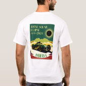 Indiana Travel Poster Eclipse T-Shirt (Rückseite)