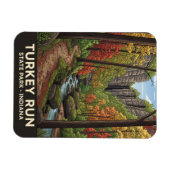 Indiana Turkey Run Staat Park Travel Magnet (Horizontal)