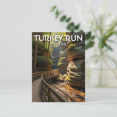 Indiana Turkey Run State Park Travel Postkarte (Stehend Vorderseite)