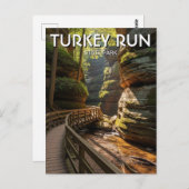 Indiana Turkey Run State Park Travel Postkarte (Vorne/Hinten)