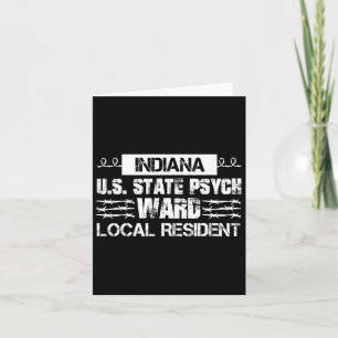 Indiana U.s Inmate Psych Ward Landkreis Staat Jail Karte