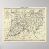 Indiana und Ohio Poster (Vorne)
