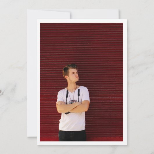 Indiana | Uni Bound Graduation Party Einladung (Rückseite)