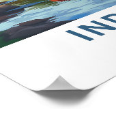 Indiana United Staaten Travel Print Poster (Ecke)