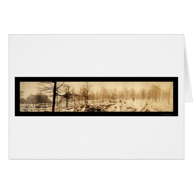 Indiana Univ Snow Foto 1909 (Vorderseite (Horizontal))