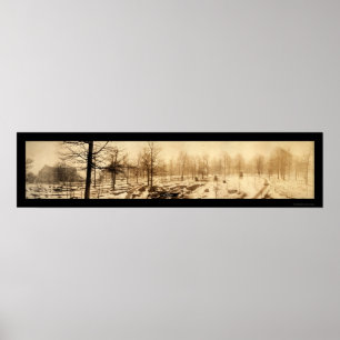 Indiana Univ Snow Foto 1909 Poster