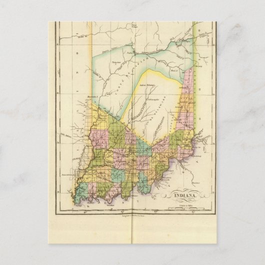 Indiana US Postkarte (Vorderseite)