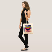 Indiana USA Flag Tragetasche (Vorderseite (Model))