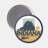 Indiana USA Magnet (Vorderseite/Rückseite)
