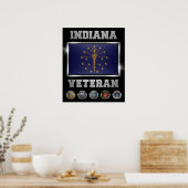 Indiana Veteran-Poster Poster (Küche)